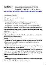 Lý thuyết và bài tập Hóa học Lớp 10 - Chuyên đề 2 Bảng tuần hoàn các nguyên tố hóa học và định luật tuần hoàn